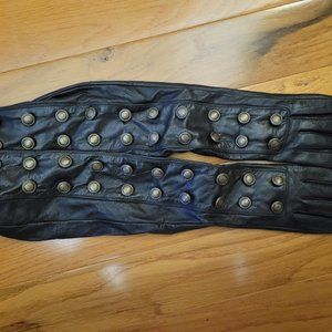San Diego Hat Co opera length leather gloves buttons